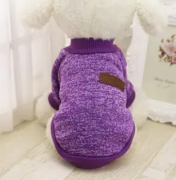 Кофта для собак та котів EcoToys Purple XS ряба фіолетова A: 20 см B: 31 см C: 19 см 7092 - мініатюра 7