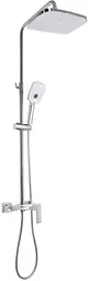 Душова система універсальна Qtap Gemini Chrome/White з виливом QTGEM111CRW45687