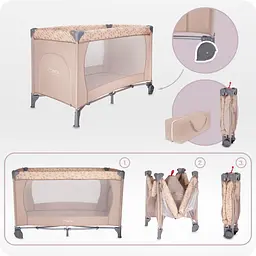 Манеж класичний MoMi Belove Beige (LOZE00027) - мініатюра 6