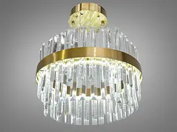 Підвісна кришталева світлодіодна люстра 80 Вт Diasha 840/400BR - мініатюра 2