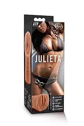 Мастурбатор Blush M For Men Julieta з вібрацією коричневий - мініатюра 2