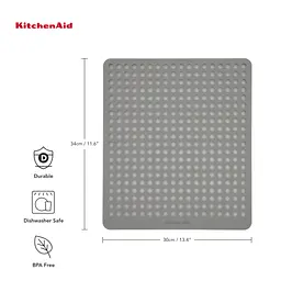 Килимок для сушки посуду KitchenAid Sinkware сірий (KEG877OHASA) - мініатюра 5