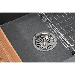 Мийка кухонна GRANADO Royal Estella grafito (+ подрібнювач Algar 1000 + змішувач Ferrol inox + дозатор Redondo inox + (ksg0309) - миниатюра 4