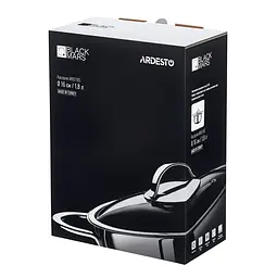 Каструля Ardesto Black Mars зі скляною кришкою 1.8 л (AR0718S) - мініатюра 7