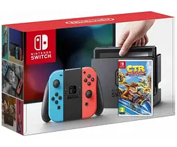 Ігрова консоль Nintendo Switch Neon Blue-Red Гра Crash Team Racing Nitro-Fueled - мініатюра 5
