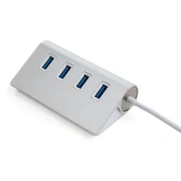 Концентратор Vinga Type-C to 4*USB3.0 1.0m cable aluminium (VCPHCU304) - мініатюра 2