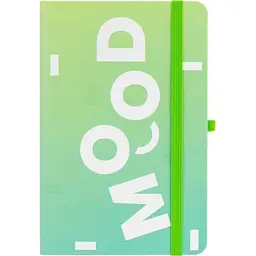 Книга записна Optima Mood А5, 128 аркушів, лінія, зелена (O20812-44)