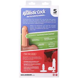 Фалоімітатор Doc Johnson The Realistic Cock ULTRASKYN 5 Inch with Balls, 13.3 см - мініатюра 11