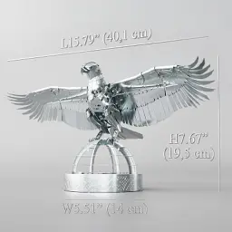 Конструктор Metal Time Колекційна модель Unity Wings Silver Armor Crystal Edition (MT101SWRSK/READY) - мініатюра 11