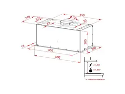 Витяжка Perfelli BI 6512 A 1000 I LED - мініатюра 5