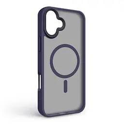 Чехол для Apple iPhone 16 Plus, Uniq MagCase, синий, противоударный, панель-накладка с MagSafe, ударопрочный TPU+PC, с магнитом MagSafe, поддержка полноценной беспроводной зарядки, ArmorStandart (ARM79502) - мініатюра 2
