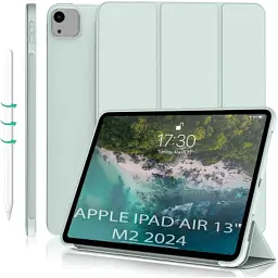 Чохол до планшета BeCover Tri Fold Soft TPU Silicone Apple iPad Air 13" M2/M3 (2024/2025) Light Green (711742)