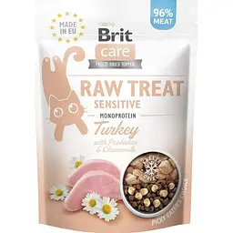 Ласощі для котів Brit Care Raw Treat Sensitive Freeze-dried з індичкою 40 г (112191/569571)