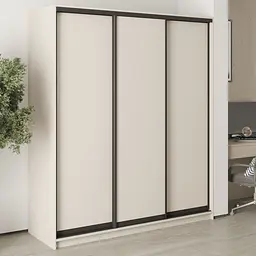Шафа-купе тридверна MebelStar Стандарт BG 3ДСП 180x60x210 см Кашемір (MBS-8262)