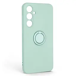 Силиконовый чехол для Samsung Galaxy S23 FE 5G (SM-S711), Icon Ring, зеленый, панель-накладка, с кольцом-подставкой на 360°, противоударный, возможность использования магнитных держателей, ArmorStandart (ARM72790)