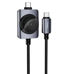 БЗП Hoco CW66 PD100W+iWatch 2-in-1 charging cable Black