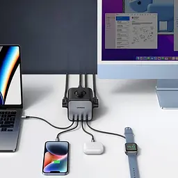 Зарядний адаптер блок живлення 4 порти Ugreen CD268 65 W DigiNest Cube (2C2A) (UGR-60113) - мініатюра 6