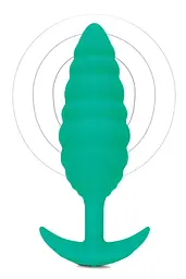 Анальна пробка B-Vibe Тwist 15.4 см (зелений) - мініатюра 6