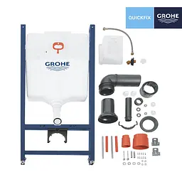 Комплект 4 в 1: Інсталяція GROHE Rapid SL 3 в 1 3884966Q + Унітаз безободковий Kroner Oker WHI533536 RIMLESS з сидінням Slim Duroplast / Soft-close / Quick relase KO533536WHIR (3884966KO533536) - мініатюра 4