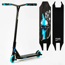 Самокат трюковий Best Scooter 53х12х85 см Чорно-блакитний 000231349 - мініатюра 7