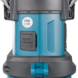 Радіоприймач з ліхтарем акумуляторний Makita MR010GZ (XGT, Bluetooth, USB, 3 Вт, 310 Лм, без акумуляторів та зарядного пристрою) - мініатюра 7