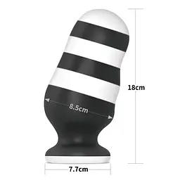 Анальна пробка X-Missioner Butt Plug білого кольору - мініатюра 3
