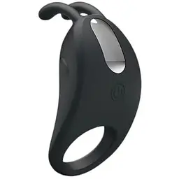 Ерекційне кільце Pretty Love Rabbit Vibrator 7.5 см чорний