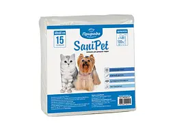 Пелюшки для собак Природа Sani Pet 60x60 см 15 шт (4823082401215)