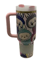Термос термочашка Stanley Quencher H2.0 Tumbler з нержавіючої сталі 1,18 л Labubu Cup Premium Look KT8005202 - мініатюра 4