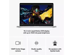 Ноутбук Apple MacBook Pro 16 Late 2024 Silver (Z1FP000C9, Z1FR0007H) - мініатюра 4
