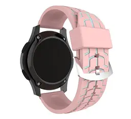 Силіконовий ремінець Primo Splint для годинника Samsung Gear S3 Classic SM-R770/Frontier RM-760 Pink Grey - мініатюра 2