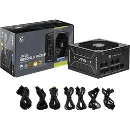 Блок живлення MSI MAG A650GLS 650W PCIE5 [176484] - мініатюра 5