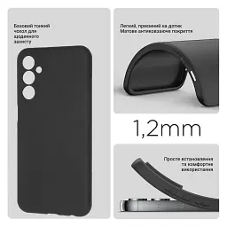 Силіконовий чохол BeCover для Samsung Galaxy M34 5G SM-M346 Black (710904) - мініатюра 2