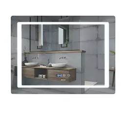 Дзеркало Mixxus Style MR03-80x60 (годинник, LED-підсвічування, антизапотівання) (MI6005) - мініатюра 1