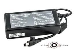 Блок живлення для ноутбуків PowerPlant SAMSUNG 220V, 16V 60W 3.75A (5.5*3.0)