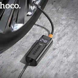 Автомобільний насос Hoco PH55 Roys smart car air pump Black - мініатюра 8
