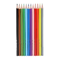 Олівці кольорові Faber-Castell тригранні, 12 кольорів + стругачка (120523) (21614) - мініатюра 2