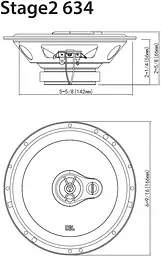 Коаксіальна акустична система JBL STAGE2 634 - мініатюра 6