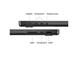 Ноутбук Apple MacBook Pro 14 Late 2024 Space Black (MX2K3) - мініатюра 9