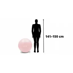 М'яч для фітнесу (фітбол) 4FIZJO 55 см Anti-Burst 4FJ0398 Pink (P-5907739316271) - мініатюра 5