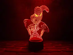 Нічник-світильник 3D Людина-павук 3DTOYSLAMP 24х15 см osv0001217