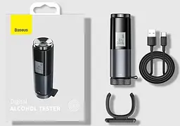 Алкотестер Baseus Digital Alcohol Tester Black (CRCX-01) [78795] - мініатюра 7