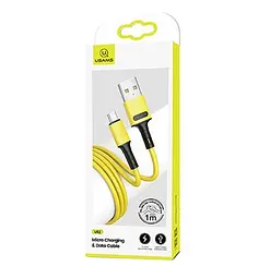 Кабель Usams US-SJ435 USB - Micro USB (M/M), 1 м, Жовтий (SJ435USB03)