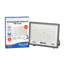 Прожектор Delux FMI 13 LED 150Вт 6500K_IP65 сірий (90023953) - мініатюра 3