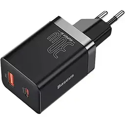 МЗП Baseus Super Si Pro Quick Charger 30W (1USB-A/1C) (CCSUPP-E) Black