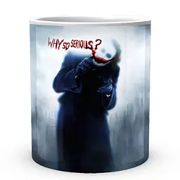 Кухоль GeekLand Джокер Joker Why so serious JK.02.351 330 мл білий - мініатюра 2