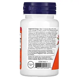 Кобаламин (B-12) B-12 1000 mcg 100 жевательных таблеток NOW vit0005750 - миниатюра 3