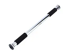Турнік розсувний PowerPlay 4128 Pull Up Bar (60-90 см) Steel/Black (PP_4128) - мініатюра 4