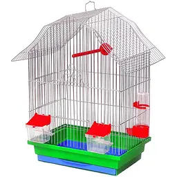 Клітка для птахів Лорі Міні-2 33х23х47 см в ассортименті - мініатюра 2