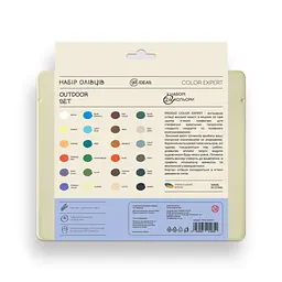 Набір олівців кольорових 99IDEAS "Color Expert" 24 кол., Outdoor, метал. коробка, 99CE-24OUTD - мініатюра 2